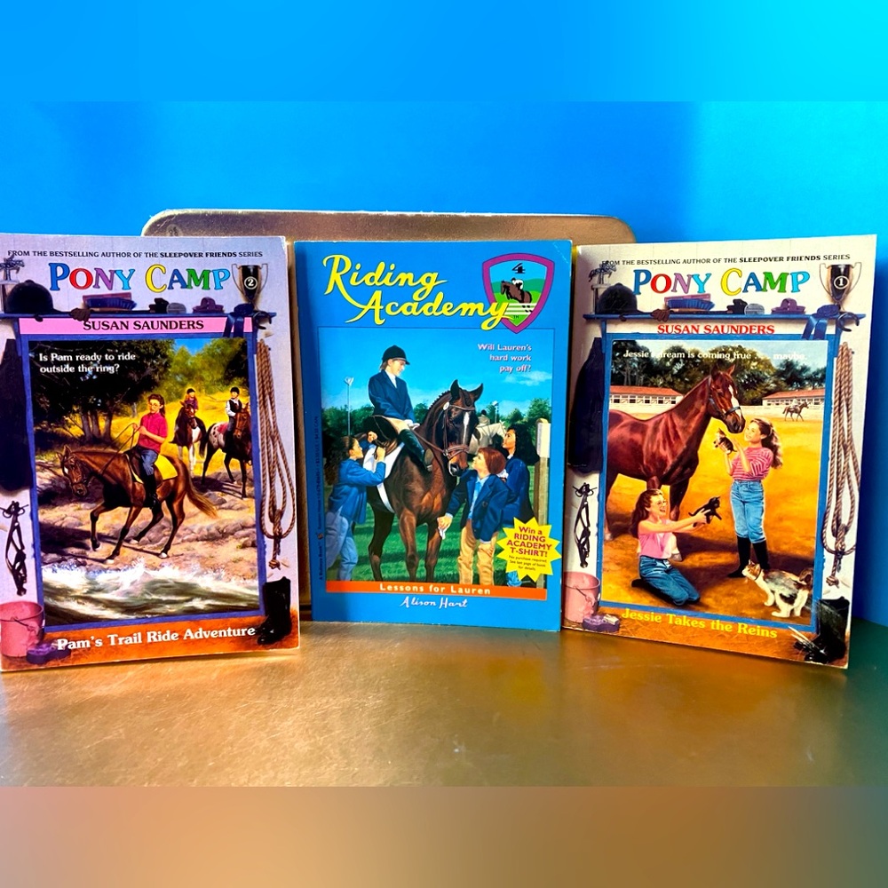 Pony Camp and Riding Academy Vintage 90’s Book Set of 3